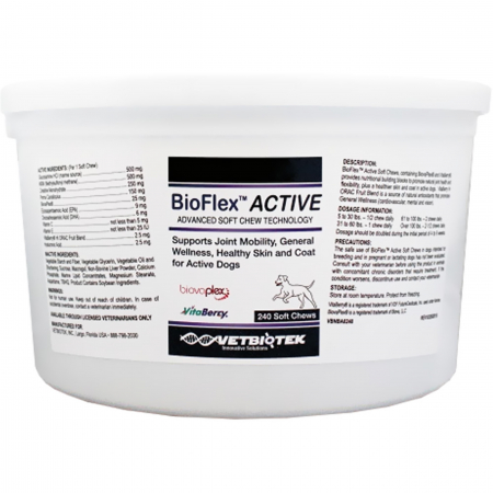 Suplimente nutritive, vitamine - BIOFLEX active, VetBiotek, 240 tablete