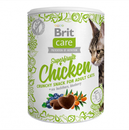 Recompense Delicioase - Brit Care Cat Snack Superfruits Chicken 100 g