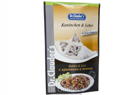 Hrana Umeda - Hrana umeda pisica cu iepure si ficat Dr Clauder, 100 g