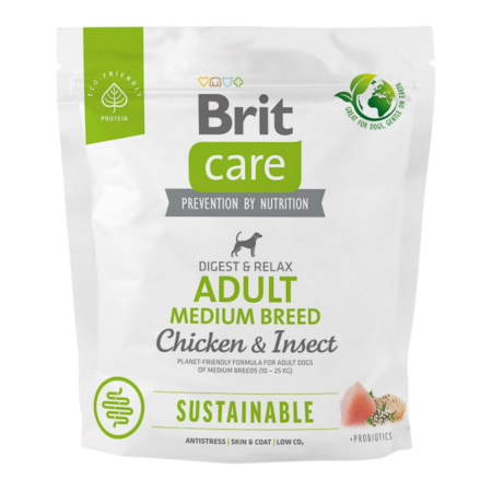 Hrana Uscata Caini - Brit Care Dog Sustainable Adult Medium Breed 1 kg