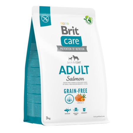Brit Care Grain Free Dog Adult cu somon si cartofi 3 kg [0]