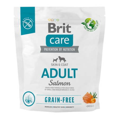 Hrana Uscata Caini - Brit Care Grain Free Dog Adult cu somon si cartofi 1 kg