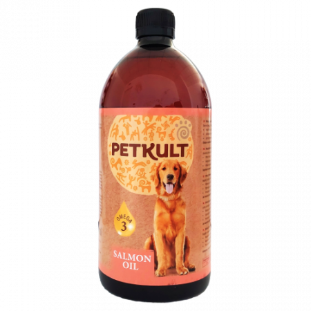 Suplimente nutritive, vitamine - Petkult Ulei de Somon, 300 ml