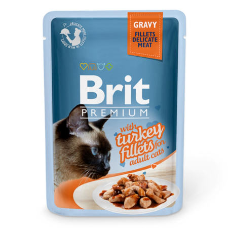 Hrana Umeda - Brit Cat Delicate cu curcan in sos 85 g