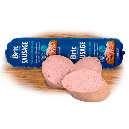 Salam pentru caini Brit cu Pui si Miel 800 gr [2]