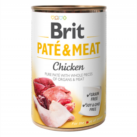 Hrana Umeda Caini - Brit Pate and Meat Chicken 400 g