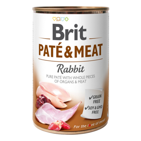 Caini - Brit Pate and Meat Rabbit 400 g