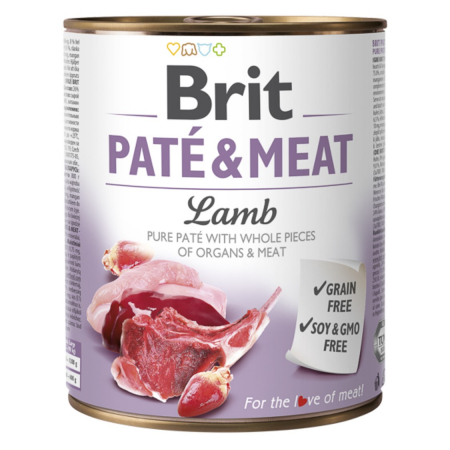 Caini - Brit Pate and Meat Lamb 800 g