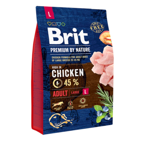 Hrana Uscata Caini - Brit Premium by Nature Adult L 3 kg