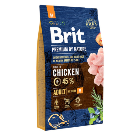 Caini - Hrana uscata pentru caini Brit Premium by Nature Adult M 8 kg