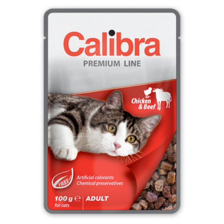 Hrana Umeda - Calibra Cat Pouch Premium Chicken and Beef 100 g