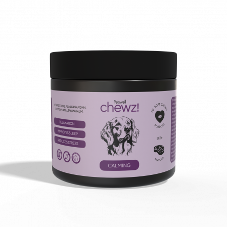 Diverse caini - Petswell Chewz Calming 60 Comprimate masticabile cu vita