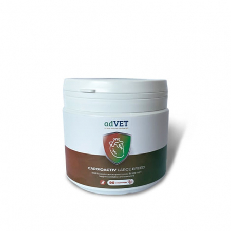 Afectiuni cardio - Cardioactiv Large Breed - hrana complementara, flacon x 90 comprimate