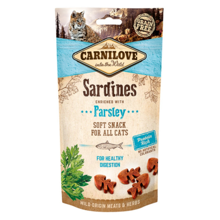 Pisici - Carnilove Cat Semi Moist Snack Sardine with Parsley 50 g