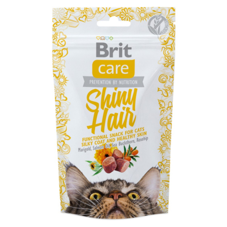 Recompense Delicioase - Brit Care Cat Snack Shiny Hair 50 g