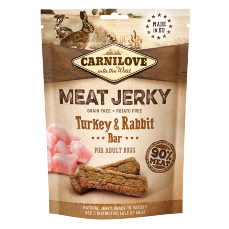 Caini - Carnilove Jerky Turkey and Rabbit Bar 100 g