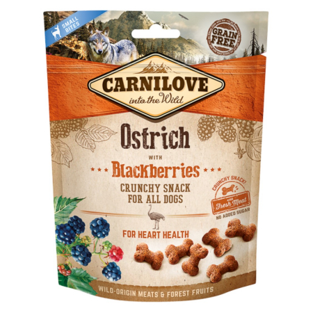 Caini - Carnilove Dog Crunchy Snack Ostrich with Blackberries 200 g
