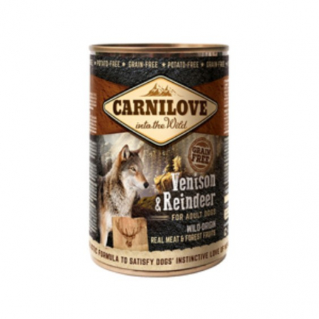 Caini - Carnilove Wild Meat Venison and Reindeer 400 g