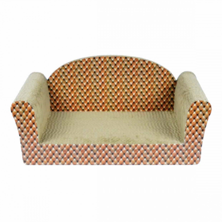 Pisici - Carton de zgariat pentru pisici, model canapea, 49.53×26.67×17.78 cm, Multicolor
