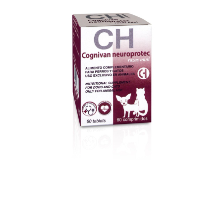 Afectiuni sistem nervos - CH COGNIVAN MINI  Supliment nutritional pentru caini de talie mica si pisici, utilizat ca protector natural al sistemului nervos central 60 tbl
