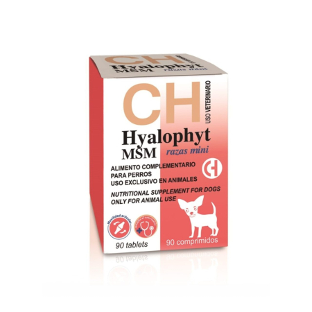 Suplimente nutritive, vitamine - HYALOPHYT MSM MINI supliment nutritiv pentru caini de talie mica, pentru articulatii sanatoase 90 tbl