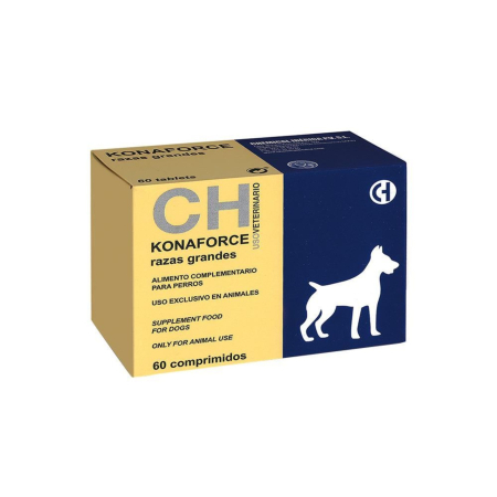 Suplimente nutritive, vitamine - KONAFORCE R.GRANDES aliment complementar pentru caini si pisici 60comp