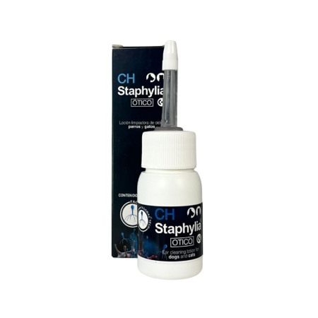 ORL Caini - CH STAPHYLIA OTICO Loțiune de curățare pentru câini și pisici cu tendinta de a suferi de probleme dermatologice ale urechii 30ML