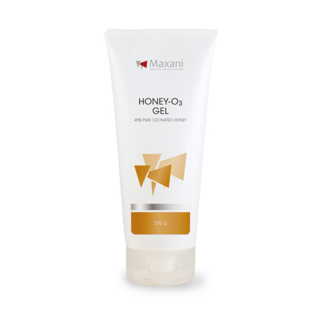 Pisici - Maxani Honey-O3 gel, pentru vindecarea pielii deteriorate la animale, 200 g