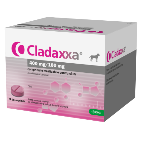 Caini - Cladaxxa 400mg/100mg 10 comprimate masticabile