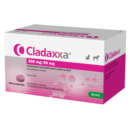 Caini - Cladaxxa 200mg/50mg caini si pisici 10 Comprimate masticabile