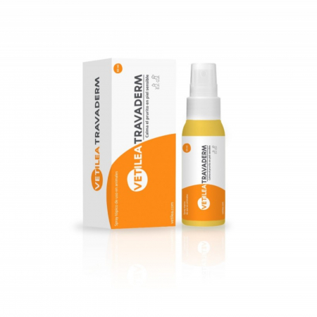 Dermatologice Caini - Vetilea Travaderm spray topic de calmare al pruritului pielii sensibili