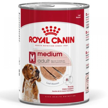 Caini - Conserva Royal Canin Mediu Adult hrana umeda caini (pate), 1 x 410g