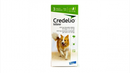 Promotii - Credelio 450 mg caini (11 - 22 kg) - 3 tablete