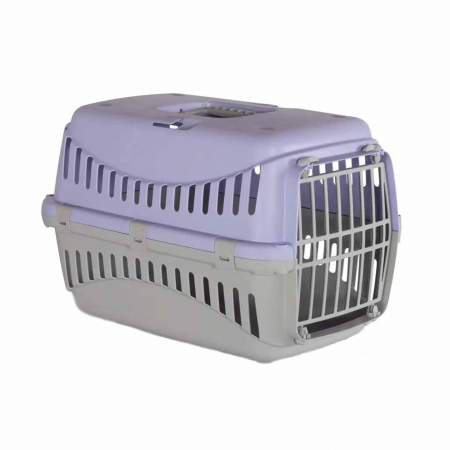 Caini - Cusca transport animale MPB GIPSY S, 46x31x32 cm, usa plastic, Lila