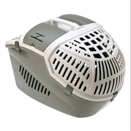 Pisici - Cusca transport pentru pisici Avior MPS, 57,5×39,5×40,5h cm, gri