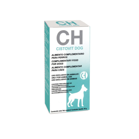 Afectiuni Renale / Urinare - CISTOVIT DOG Suport nutritional pentru buna functionare a tractului urinar cu precursori de glicozaminoglicani 60 G