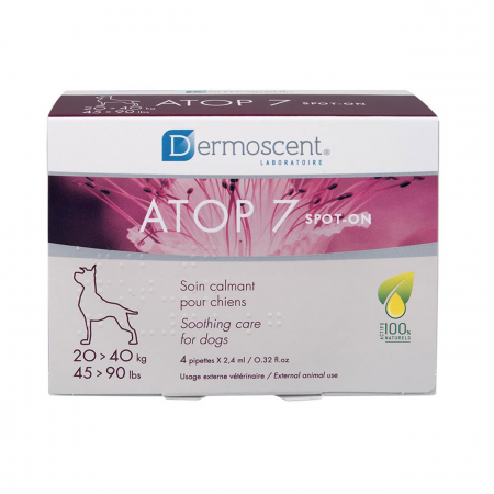 Caini - Dermoscent ATOP 7 Spot On pentru caini, 20-40 kg, 4 pipete