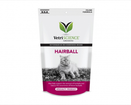 Pisici - Vetri Science Hairball - 60 Tablete Bite-sized Chews