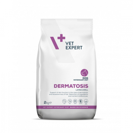 Diete veterinare caini - Dieta veterinara Dermatosis Dog, VETEXPERT, MIEL si KRILL, 2 kg