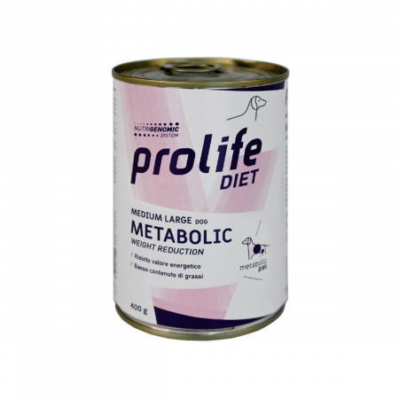 Caini - Dieta veterinara umeda prolife metabolic pentru caini de talie medie/mare cv 400g