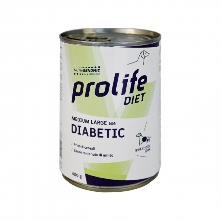 Diete veterinare caini - Dieta veterinara umeda prolife diabetic pentru caini de talie medie/mare cv 400g