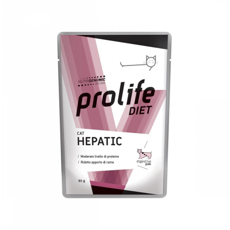Diete veterinare pisici - Dieta veterinara umeda prolife hepatic pentru pisici plic 1x85g