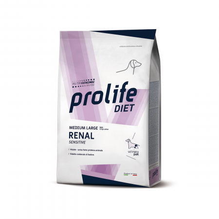 Caini - Dieta veterinara uscata prolife renal sensibil pentru caini de talie medie/mare 2 kg