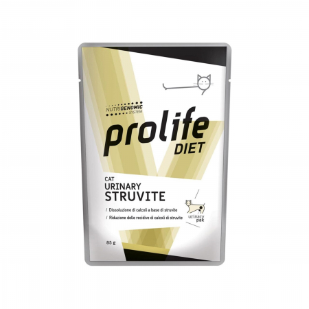 Pisici - Dieta veterinara umeda prolife urinary struvite pentru pisici plic 85g