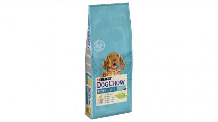 Caini - Dog Chow Puppy cu Pui, 14 kg