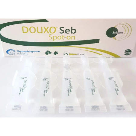 Dermatologice Pisici - Douxo Seb Spot on, pipete 25 x 2 ml