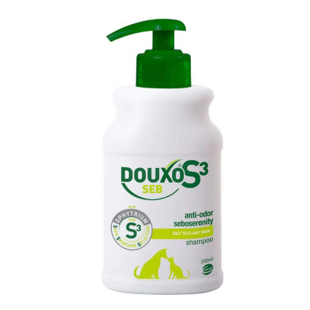 Dermatologice Pisici - Douxo S3 Seb Shampoo, flacon 200 ml