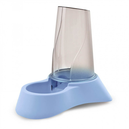 Castroane si boluri pentru apa si mancare - Dozator apa/hrana pentru animale MPB Nuvola Acqua-Cibo, capacitate 1.5 l, bleu