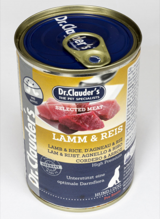 Hrana Umeda Caini - Dr. Clauder`s Selected Meat Miel si orez, 400 g
