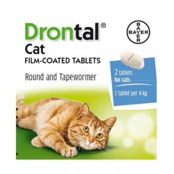 Deparazitare interna - Drontal Cat,  1 tableta